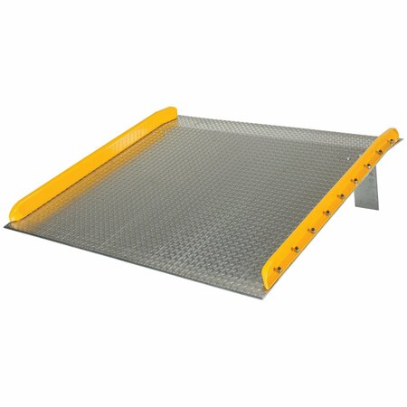 Vestil 60" x 60" Aluminum Truck Dockboards with Steel Safety Curb, 10,000 lb Capacity TAS-10-6060